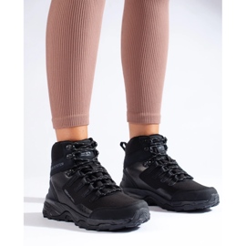 Tênis de trekking feminino confortável com cano alto DK preto 2