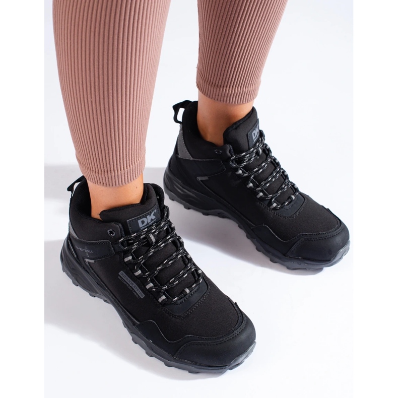 Tênis de trekking feminino alto DK preto e cinza 2
