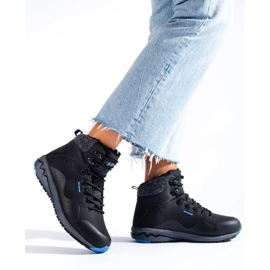 Botas de trekking de mulher quentes DK preto 1 Botas de trekking de mulher quentes DK preto 1