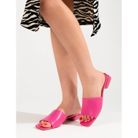 Sandálias de salto alto Shelovet rosa de mulher 2