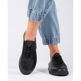 Seastar Sapatos femininos pretos com atacadores 2 Seastar Sapatos femininos pretos com atacadores 2