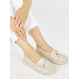 Seastar Mocassins dourados confortáveis ​​em couro ecológico 2