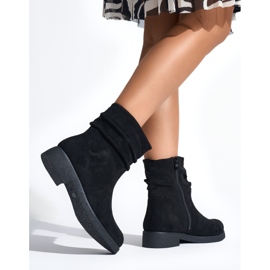Botas de cowboy pretas femininas preto 1