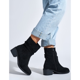 Botas de cowboy pretas femininas preto 2