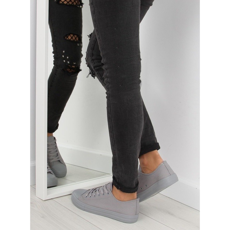 Sapatilhas NB176 cinza monocolor de mulher cinza 2