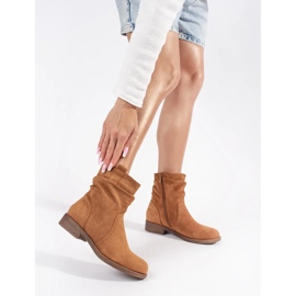 Botas de cowboy marrons femininas castanho 1