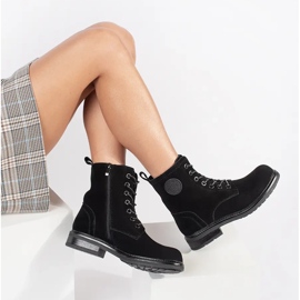 Bolsas femininas pretas confeccionadas em couro nobuck natural de Sergio Leone preto 1