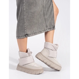 Seastar Botas de neve femininas com isolamento cinza e sola grossa 1 Seastar Botas de neve femininas com isolamento cinza e sola grossa 1