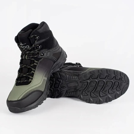 Vico Botas de trekking masculinas com isolamento preto e verde 2