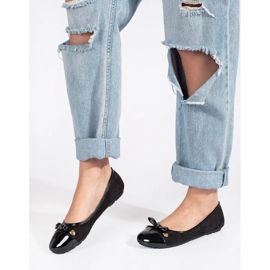 Sapatilhas planas pretas preto 2 Sapatilhas planas pretas preto 2