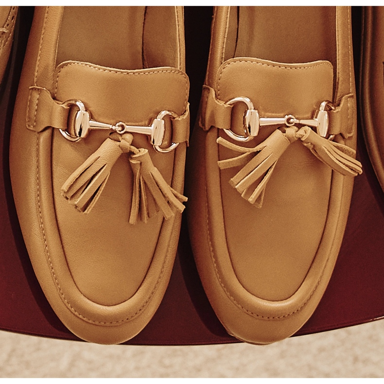 Marco Shoes Mocassim de couro com franjas 2199P-003-1 castanho 1