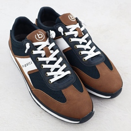 Sapatos esportivos masculinos casuais azul bugatti rr153131 1