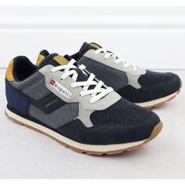 Sapatos esportivos masculinos azul marinho Bugatti RR153135 1