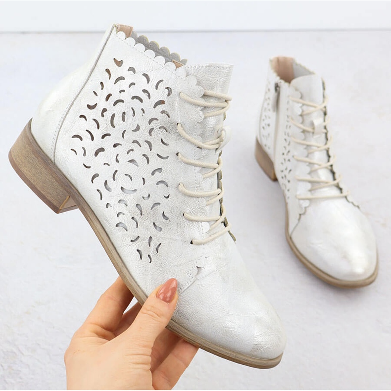 Botas de ouro branco feminino Potocki 25-12646 1