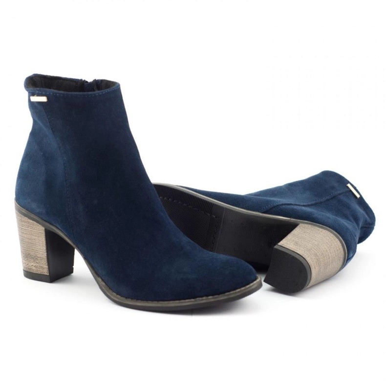 Olivier Botas Sara azul marinho de salto alto 3 Olivier Botas Sara azul marinho de salto alto 3