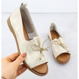 Cambell Sapatos de couro com dedos nus Camell SZ00656 dourado 1