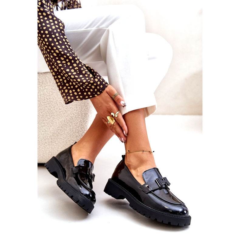 Vinceza 62187 mocassins lacados preto 3