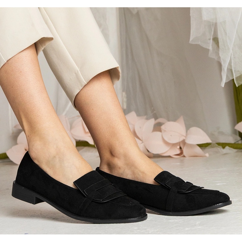 Mocas clássicos das mulheres negras feitas de ekozamsz preto 2