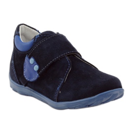 RenBut Sapatos de couro de velcro 1476 azul marinho 1