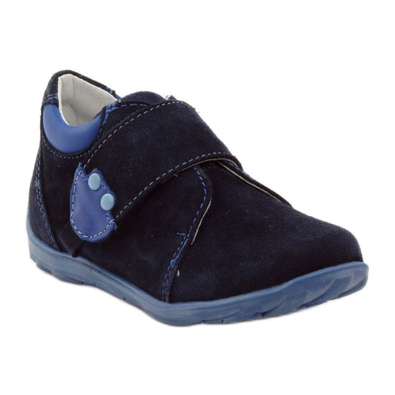 RenBut Sapatos de couro de velcro 1476 azul marinho 1
