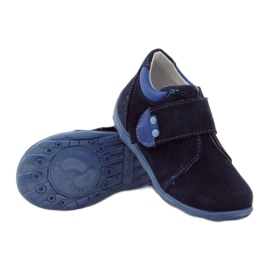 RenBut Sapatos de couro de velcro 1476 azul marinho 3
