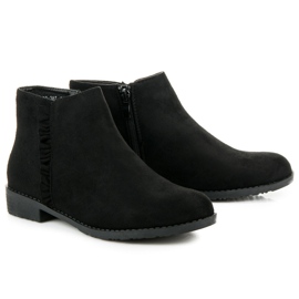 Nio Nio Botas de camurça com folho preto 1 Nio Nio Botas de camurça com folho preto 1