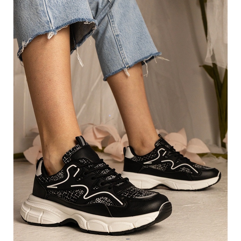 Tênis de tênis pretos tênis esportivos 1