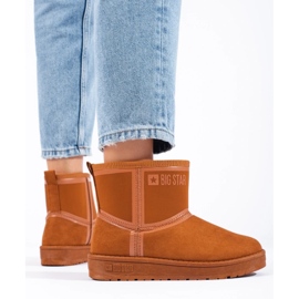 Botas de neve castanhas de mulher Big Star KK274612B castanho 1