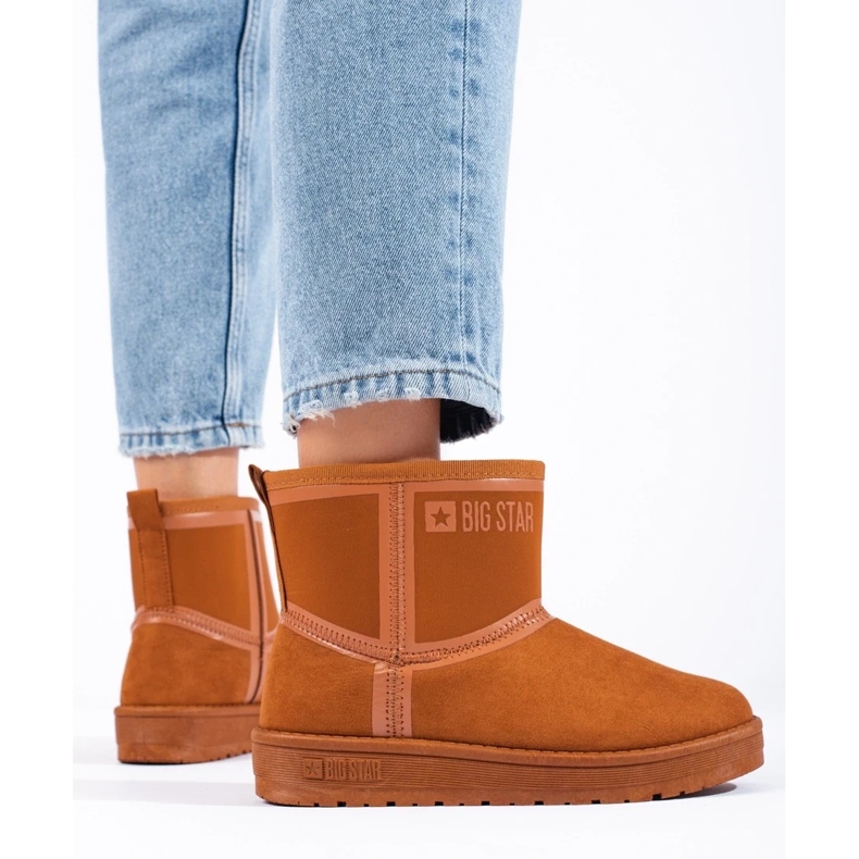 Botas de neve castanhas de mulher Big Star KK274612B marrom 1