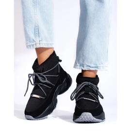 Botas de neve pretas de mulher Big Star KK274274 preto 1