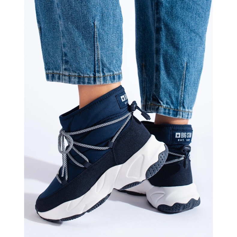 Botas de neve de mulher azul marinho Big Star KK274273 1