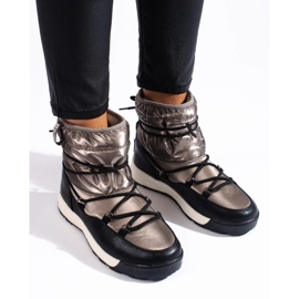 Botas de neve para mulher Big Star KK274275 dourado 1