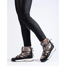 Botas de neve para mulher Big Star KK274275 dourado 2