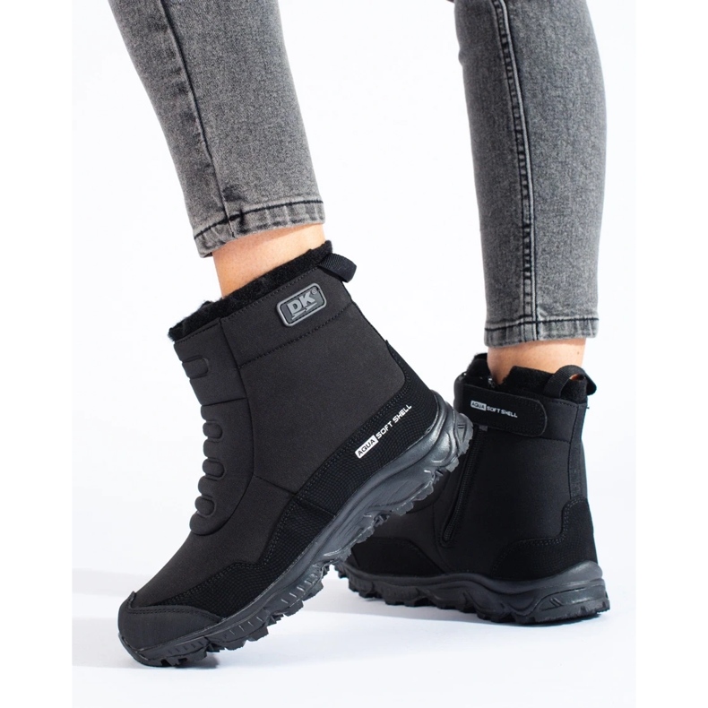 Tênis de trekking feminino com zíper DK preto 1