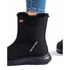 Botas altas de trekking de mulher DK, com isolamento em pele preto 1