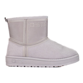 Botas de neve curtas de mulher cinza Big Star KK274613 1