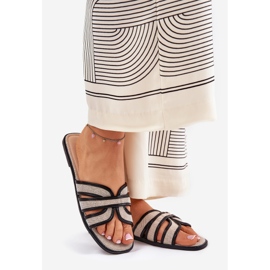 Chinelos clássicos femininos femininos e pretos bege 1