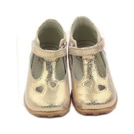 Corações das bailarinas das meninas Ren But 1467 amarelo 4