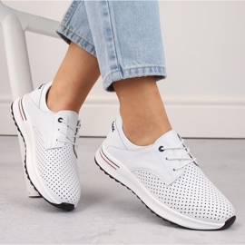 Filippo W PAW505 calçado esportivo de couro, branco 1