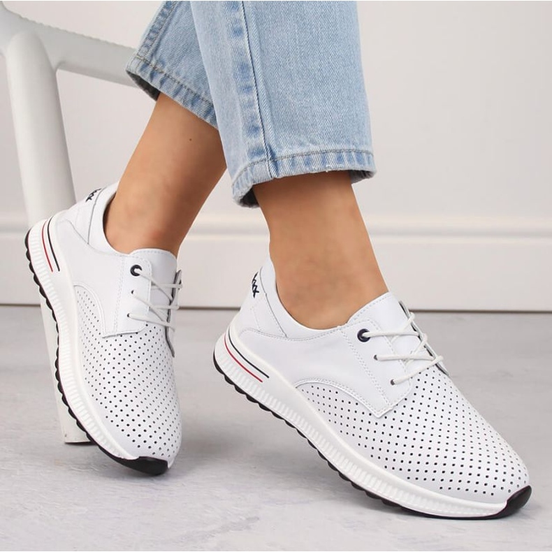 Filippo W PAW505 calçado esportivo de couro, branco 1