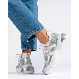 Weide Tênis branco e prata 1