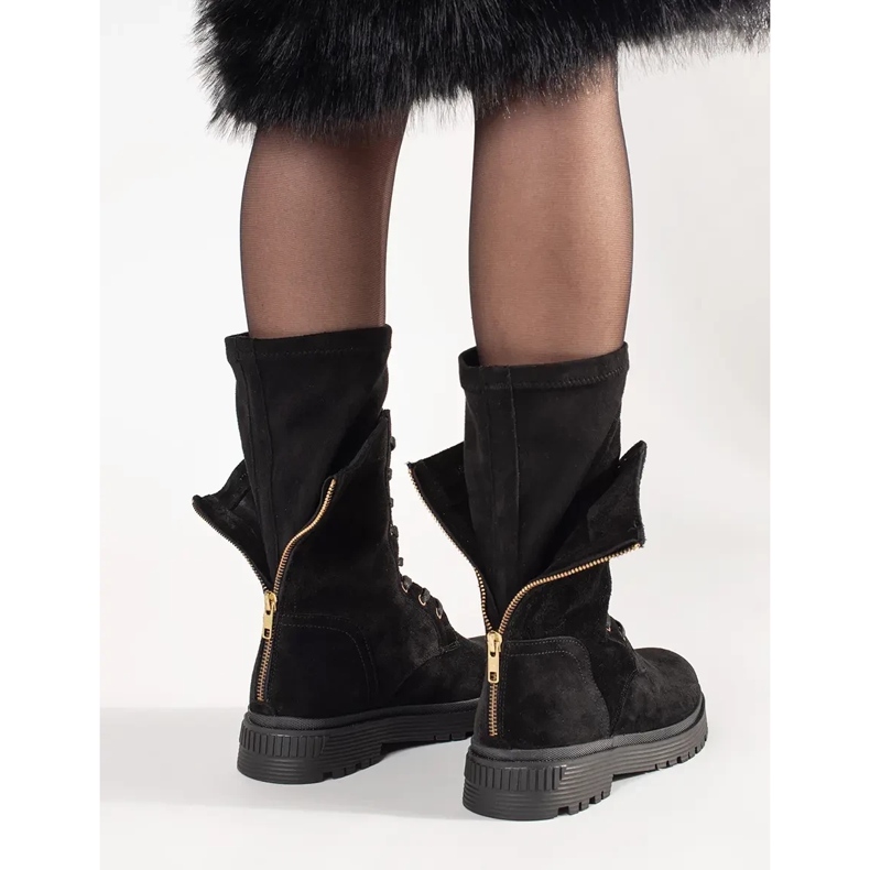 ARTIKER Trabalhadores de alto couro preto 2