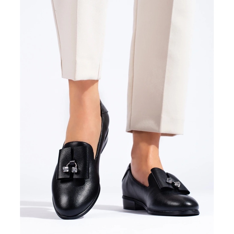 W. Potocki Sapatos com cristais Potocki preto 2