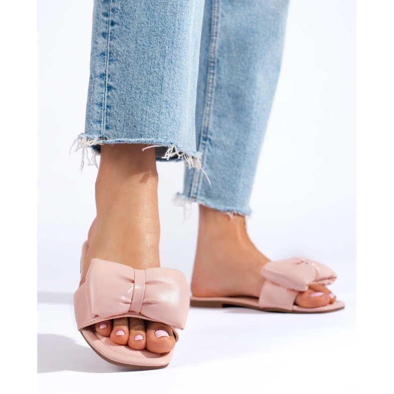 Seastar Chinelos cor de rosa com um laço 2