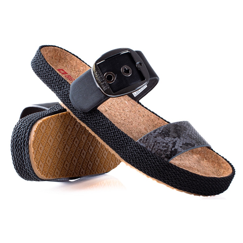 Chinelos femininos Big Star preto 2