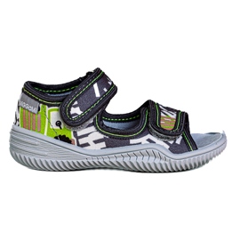 Chinelos de menino Viggami Ignaś druk cinza 1