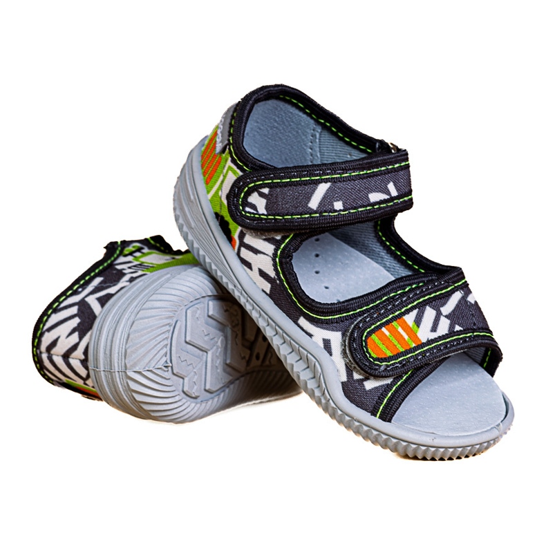 Chinelos de menino Viggami Ignaś druk cinza 2