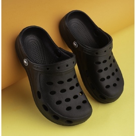 Chinelos leves pretos para menino 1