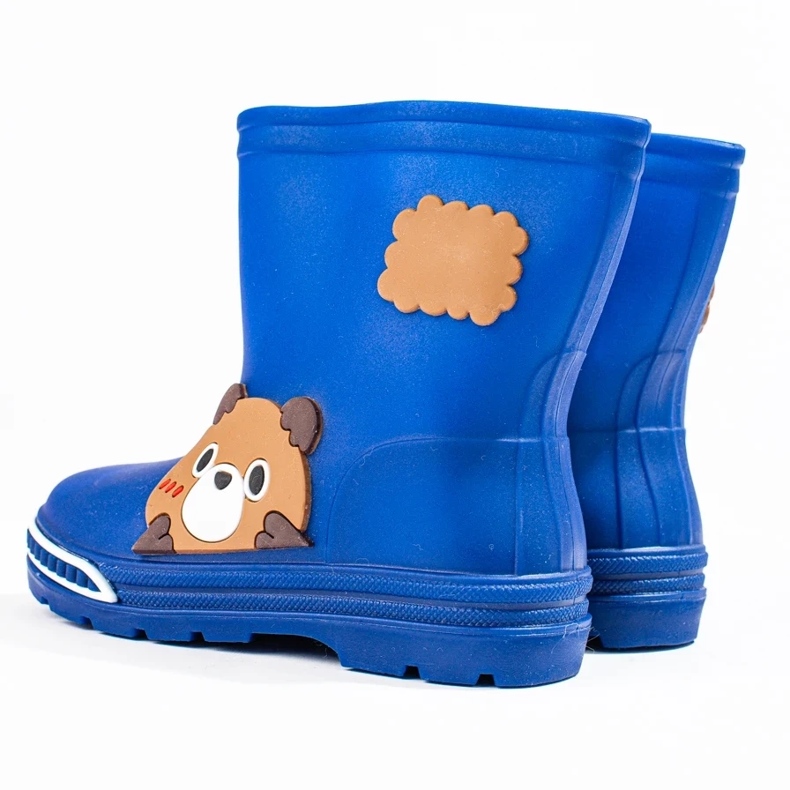 Botas Wellington infantis azuis baixas azul 1