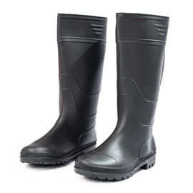 Galochas masculinas com cano alto preto 2